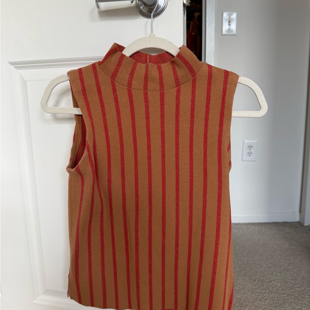Anthropologie Striped Sleeveless Top